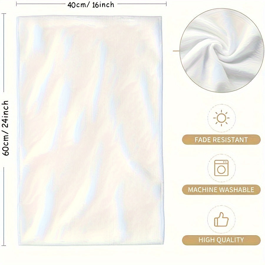 2-Piece Christmas Kitchen Towel Set Absorbent Snowflake Tree Snowman Reindeer