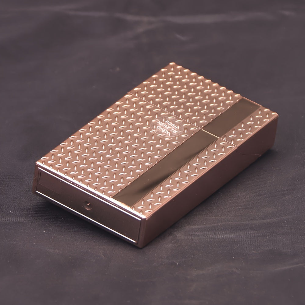 Multi-Color Embossed Mirror Sheet Press-On Slim 20-Pack Plastic Box