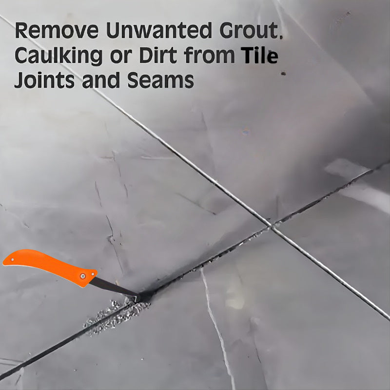 Heavy-Duty Metal Weed Puller Tool Garden Weed Remover for Pathways Lawn Orange