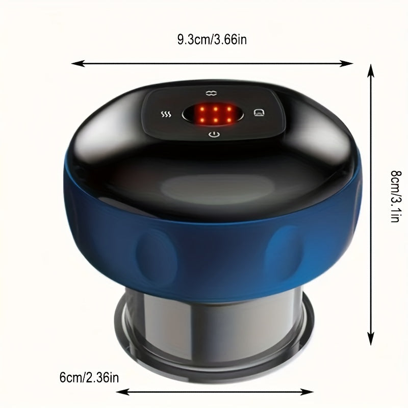 12-Level Intelligent Vacuum Cupping and Scraping Device with Hot Compress and Massage
