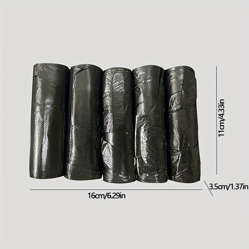 Qo‘lqopli og‘ir yukdagi chiqindi sumkalar, suyuqlik o‘tkazmaydigan, 100 ta, oshxona va ofis uchun