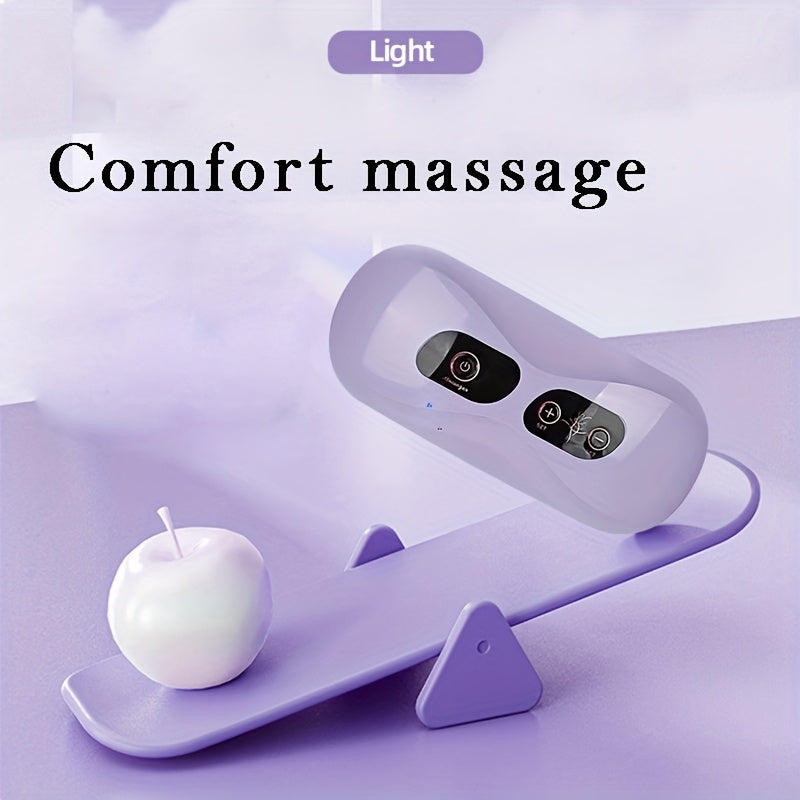 USB orqali zaryadlanadigan qorin massajchisi, issiqlik, tebranish, uyda foydalanish uchun zamonaviy dizayn, dam olish va sog'liqni yaxshilash uchun.