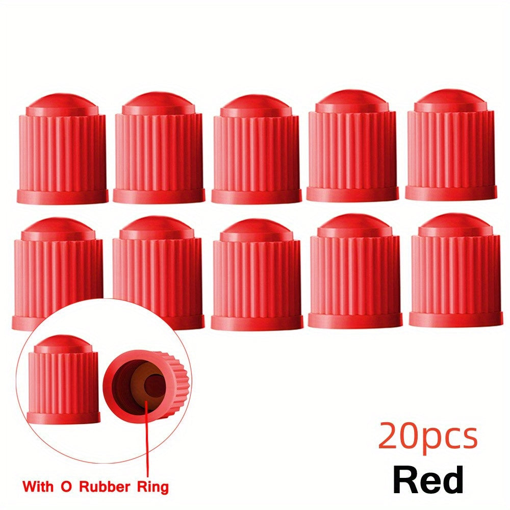 Universal Tire Valve Stem Caps With O-Ring For Cars, SUVs, Bikes, Trucks