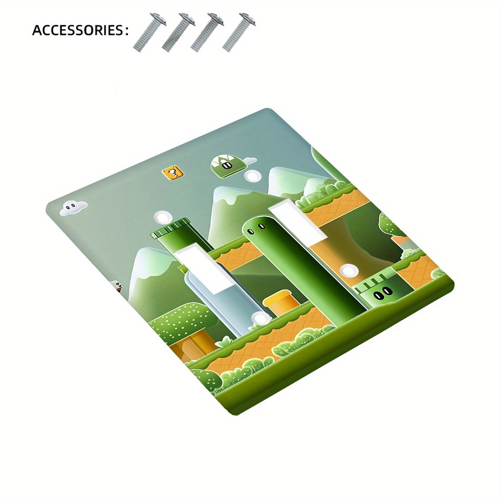 Cartoon Light Switch Cover for Kitchen and Bathroom Decor Pack of One