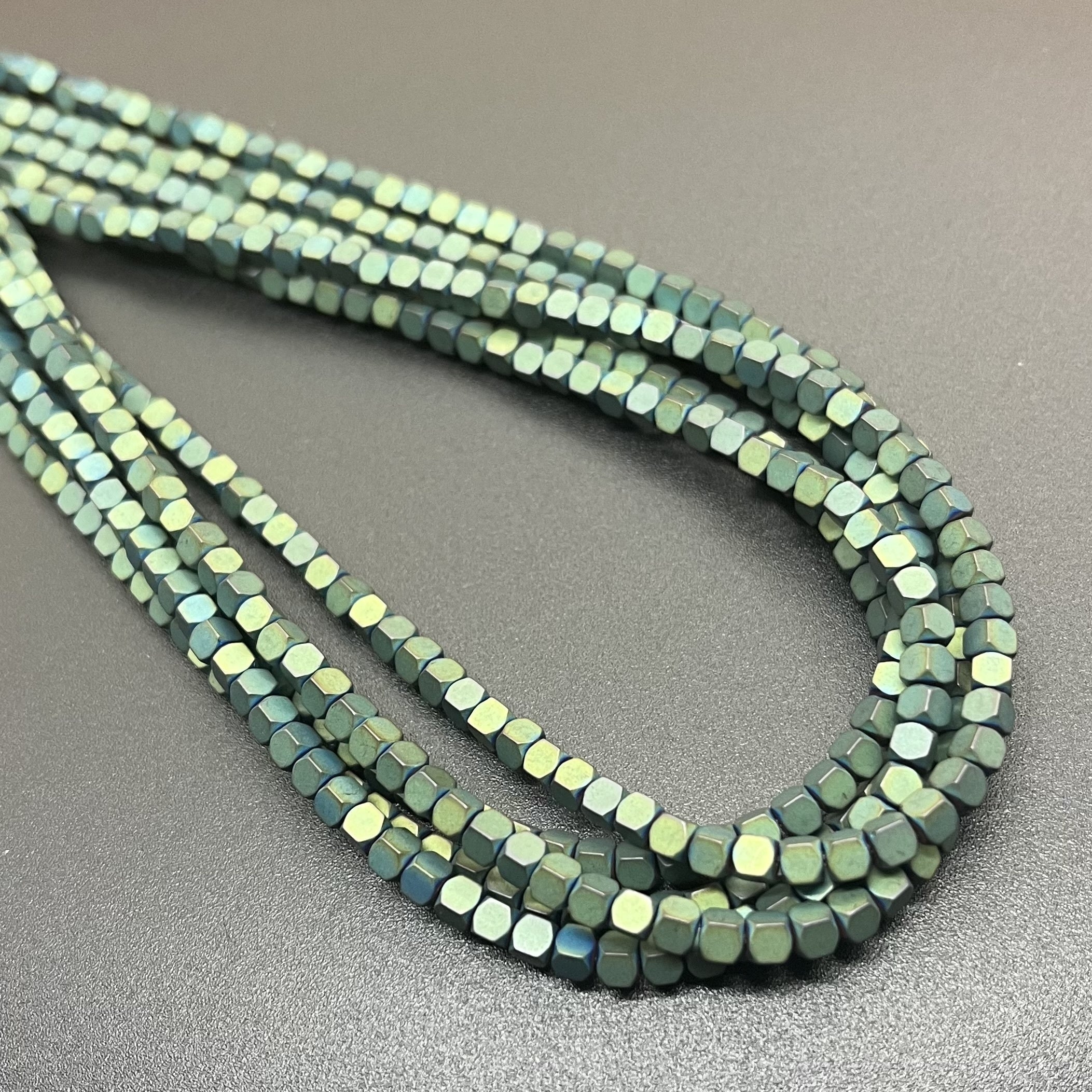 Hematite Small Square Beads 2/3mm Jewelry Making Supplies