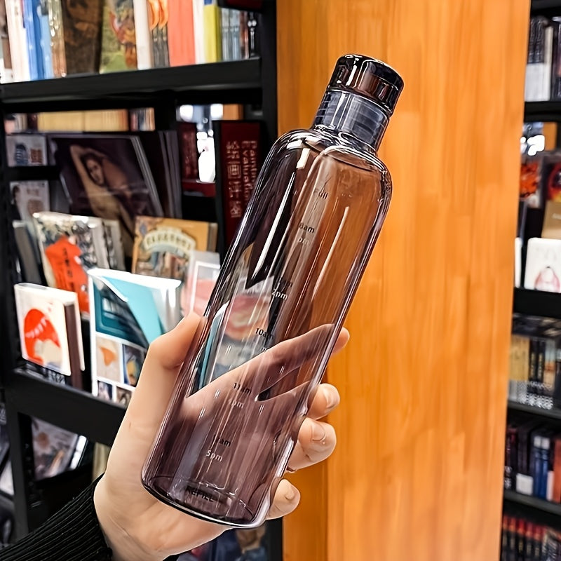 BPA-Free Reusable Water Bottle with Time Marker Leakproof Lightweight 16.9 oz for Gym Hiking Sports