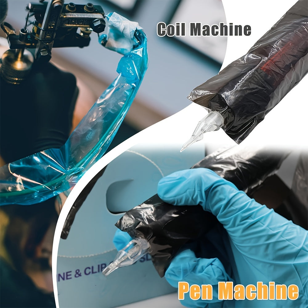 100-Pack Disposable Tattoo Clip Cord Sleeves Unscented Protective Covers