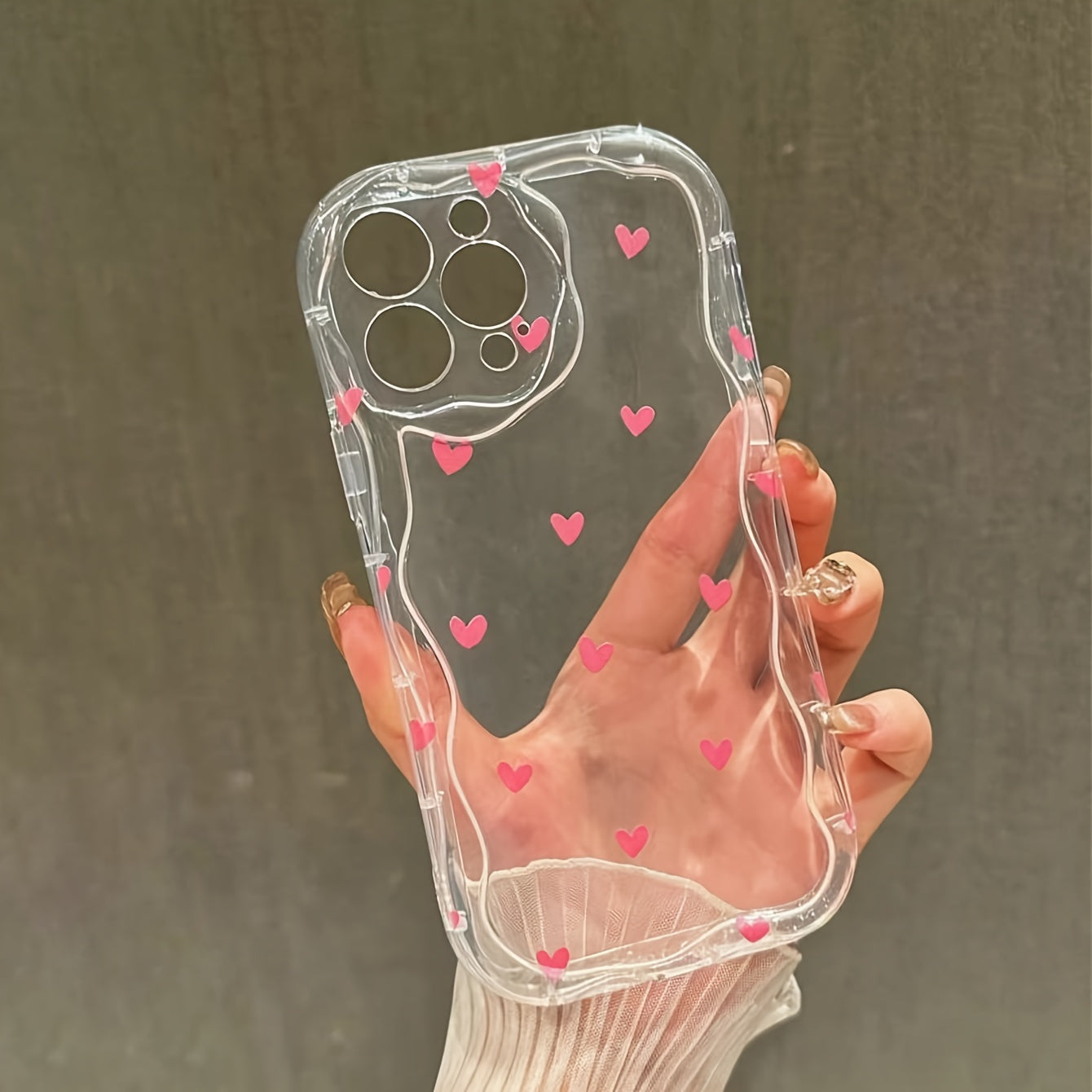 Pink TPU Phone Case for Apple Phones Colorful Anti-Fall Cover