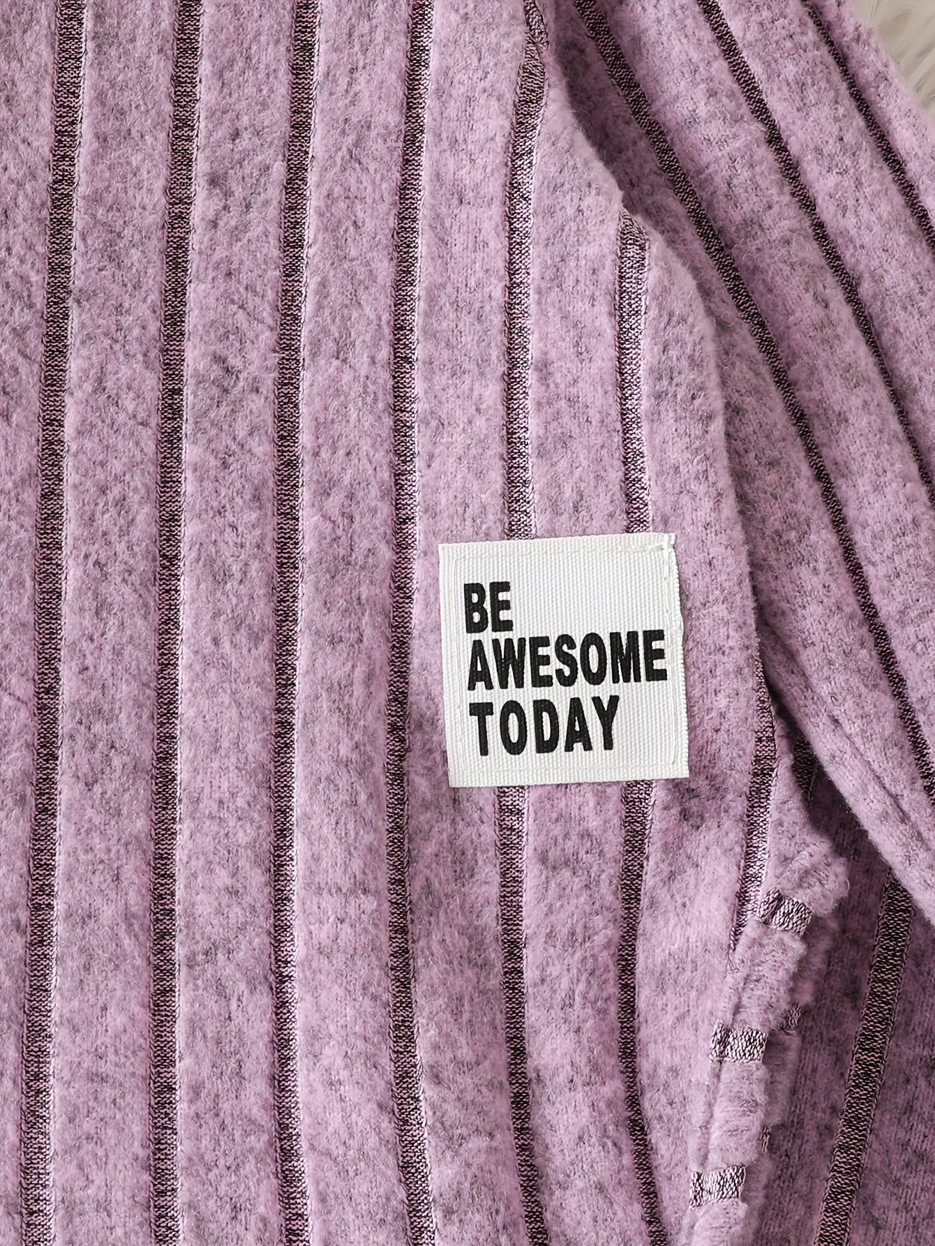 Baby Girls Outfit Spring Fall Striped Polyester Knit Top and Pants