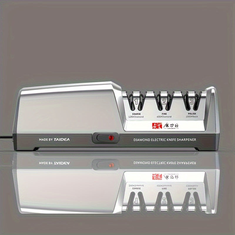 Elektr pechka uchun 3 bosqichli olmos, keramik tizim bilan oshxona va restoran uchun mo'ljallangan pichoqni qirqish moslamasi