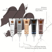 Crema de reparación para interior de coche y sofá en tonos marrón, pasta de restauración fácil de limpiar