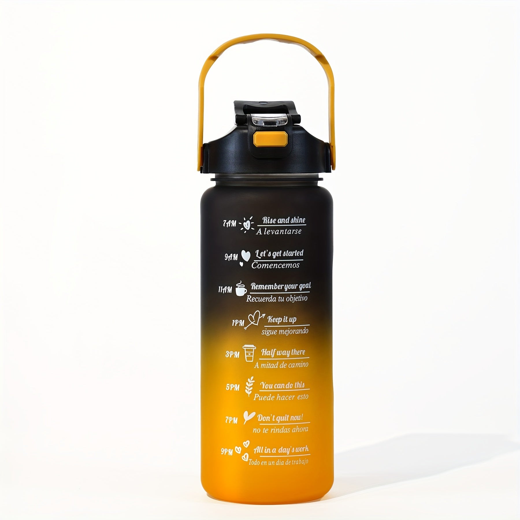Large Capacity BPA-Free Water Bottle Leak-Proof with Carrying Handle for Travel and Outdoors
