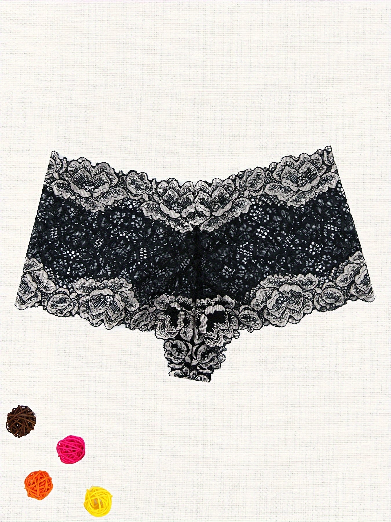 6 кружевных трусиков, женские прозрачные интимные трусики, сексуальное белье и нижнее белье.