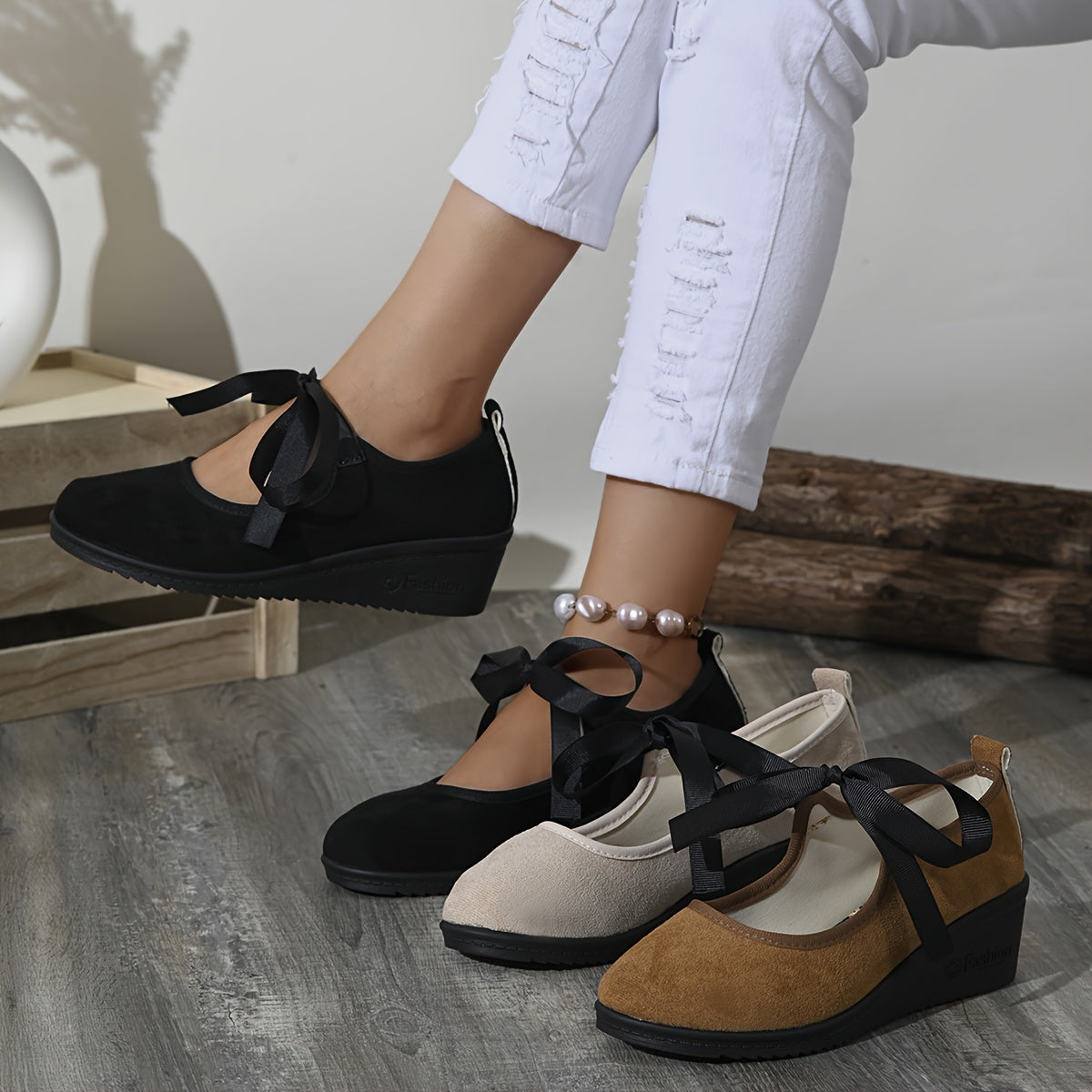 Women's Casual Fabric D'Orsay Pumps Platform Heels All-Season Comfort