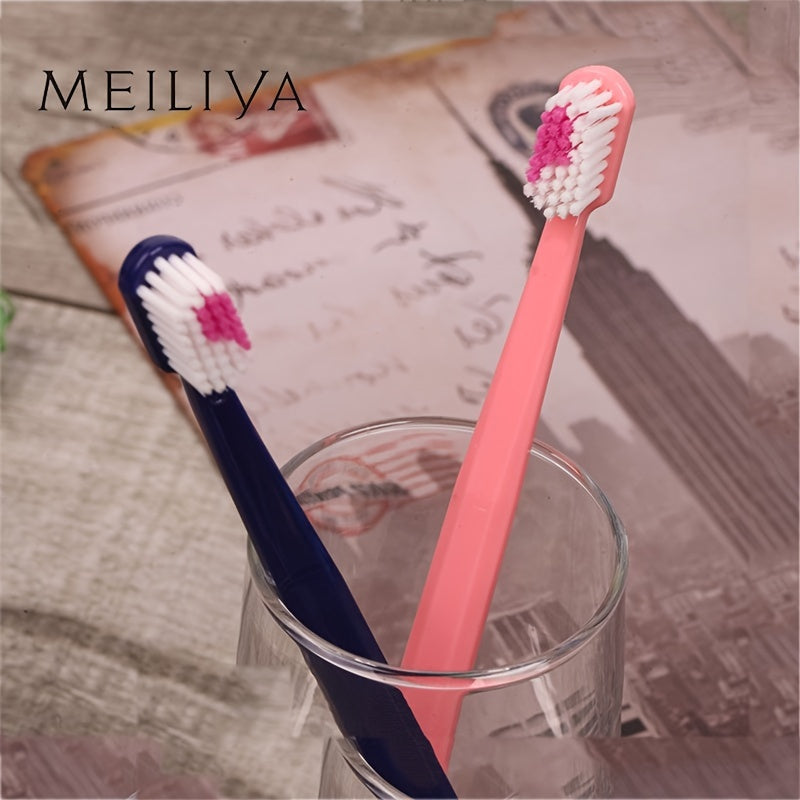 Мягкая взрослая зубная щетка полного размера из микрофибры для ежедневного использования и путешествий