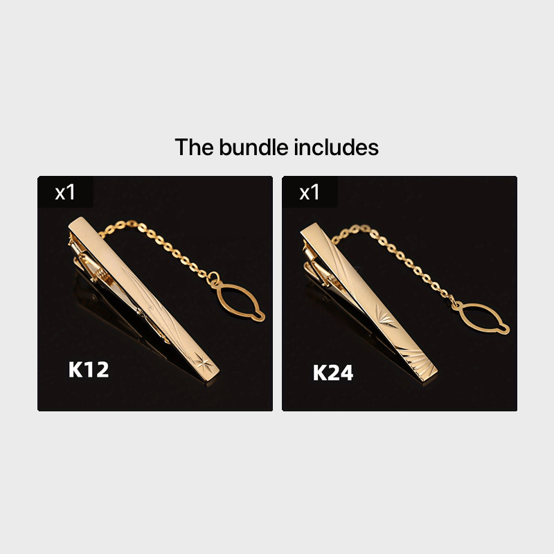 Men's Tie Bar Clip for Business and Weddings Stainless Steel Slim Tie Pin