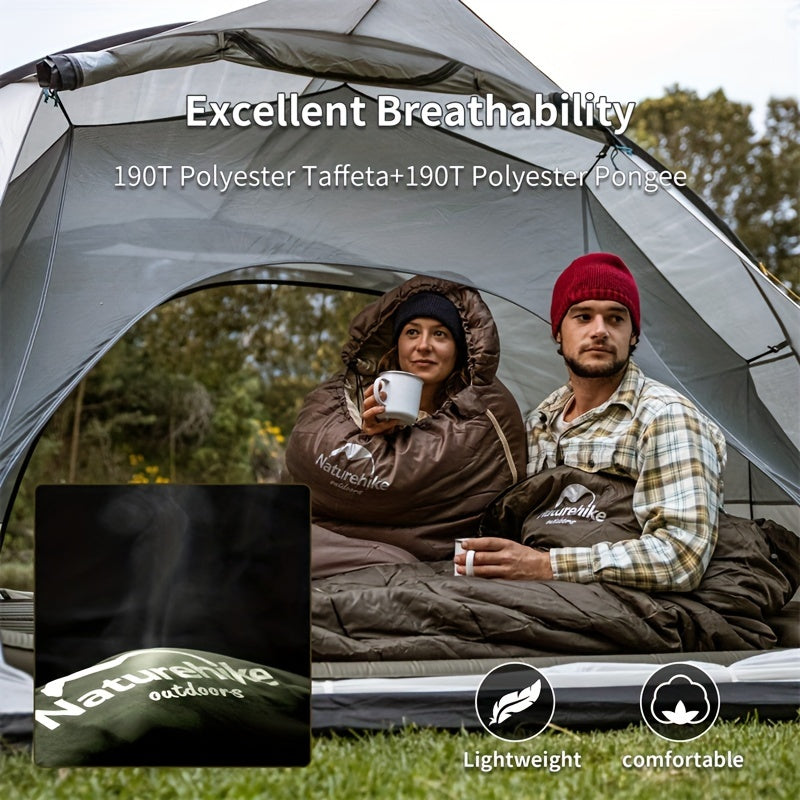 Thermal Envelope Sleeping Bag with Hood for 1 Person 20-39°F Polyester Synthetic