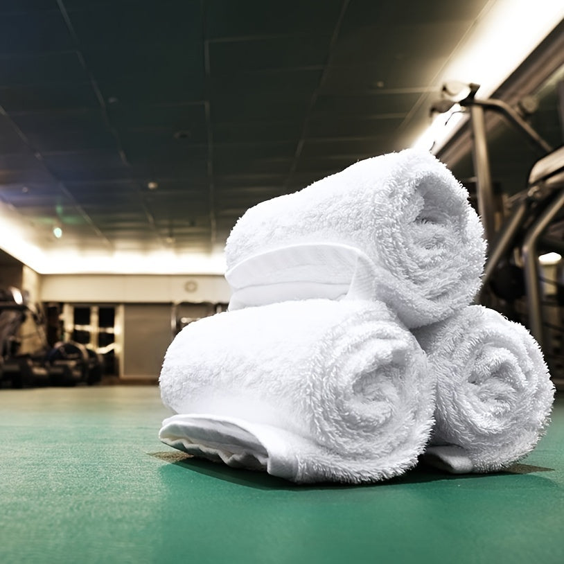 Paxta yuvinish matolari yumshoq flanel yuz sochiqlari yuqori osonlik bilan so'riladi oq 30x30 sm