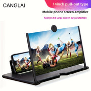 10-Inch HD Screen Phone Stand with Anti-Blue Light Eye Protection Foldable Clip-On Desk Mount