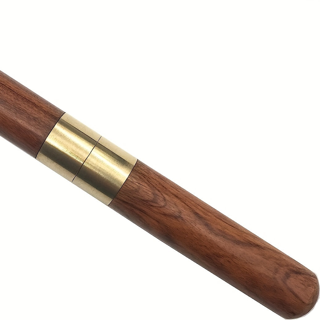 Portable Stainless Steel Ice Pick with Wooden Handle for Kitchen Bar Picnic