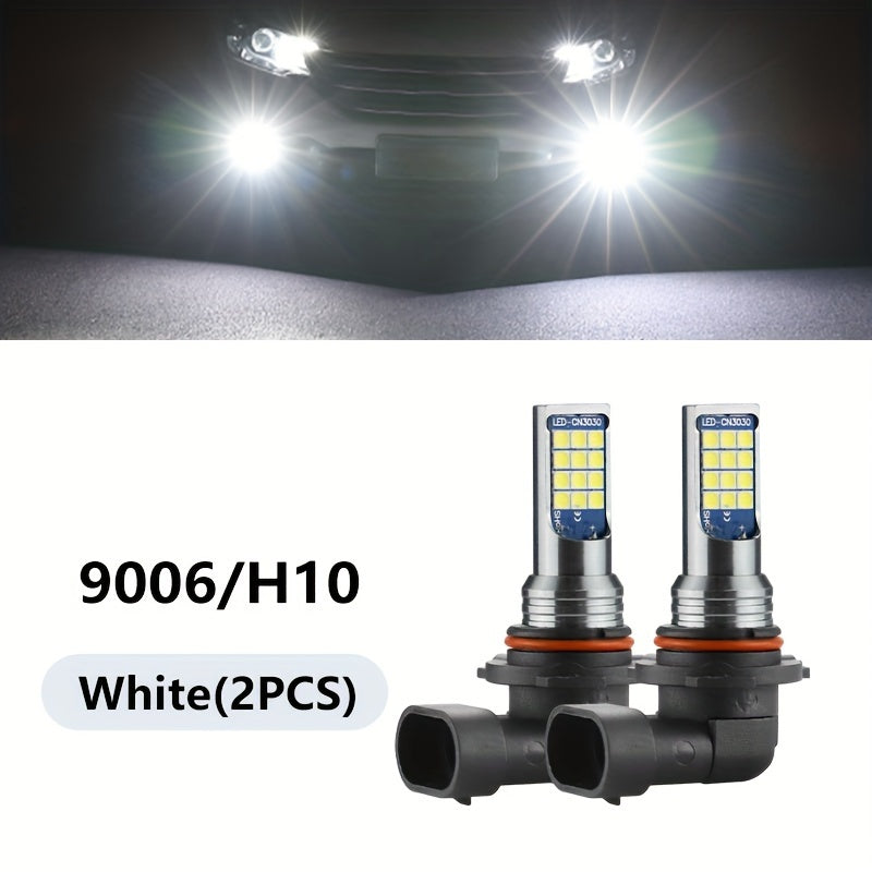 Car LED Fog Light Bulb 6000K White Ice Blue Yellow White 2 Pack