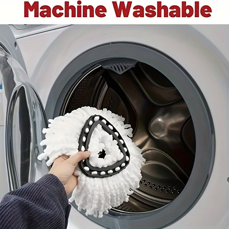 Ikkita ultrafin mikrofiber aylanuvchi mop boshini to'ldirish - Nam yoki quruq tozalash uchun mos, yuvilishi mumkin va ko'p maqsadli - Mikrofiber Da Mop bilan chang olish va chuqur tozalash uchun ideal