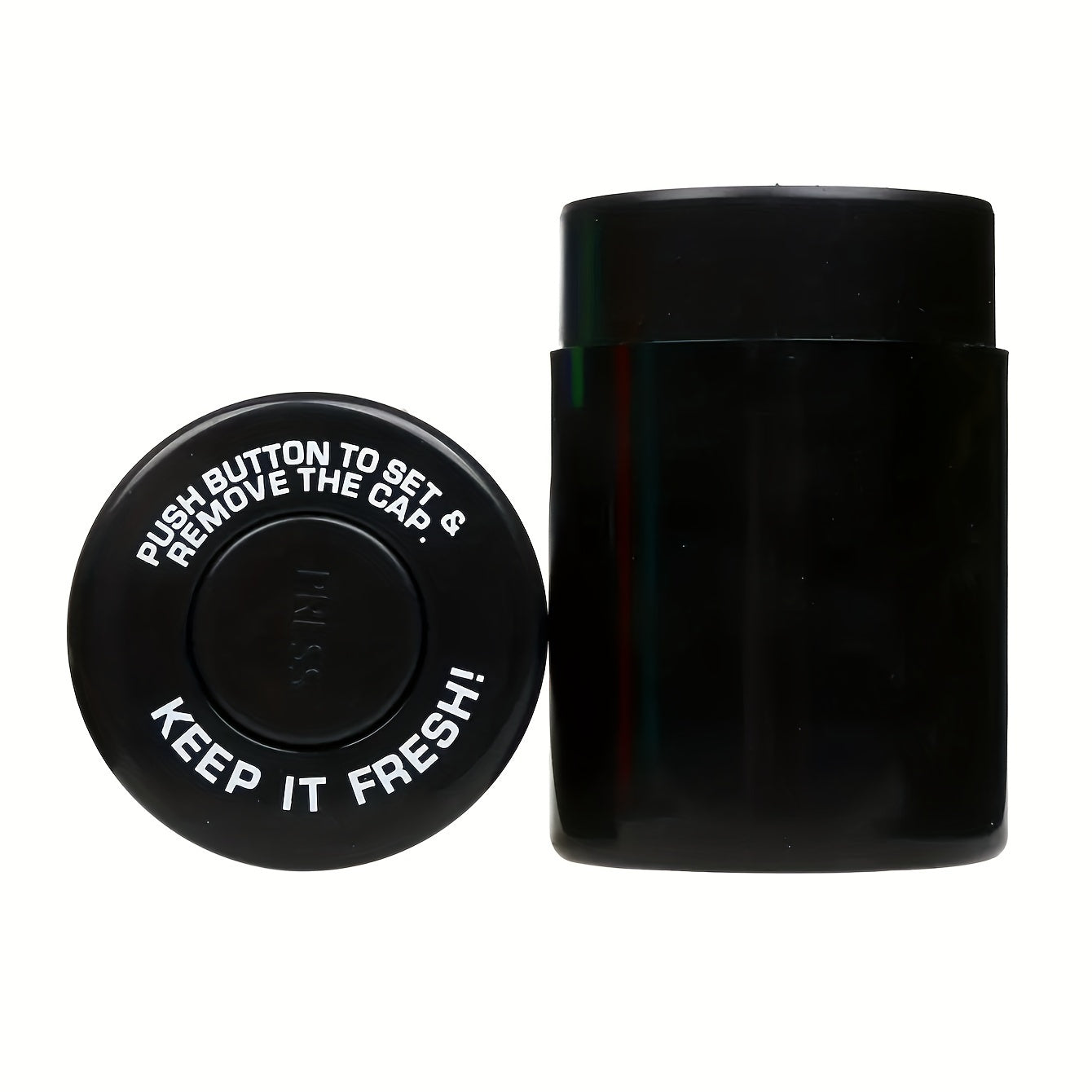 Herb Stash Container Airtight Vacuum Seal Odor-Resistant Plastic Multi-Color