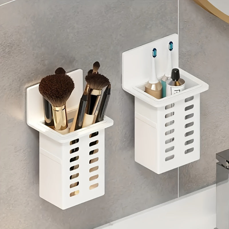 Wall-Mounted Bathroom Storage Rack with Drain for Toilet and Kitchen Organization 1 or 2 Pieces