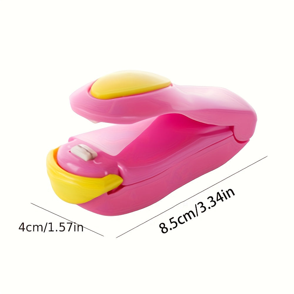 Mini Snak sumkasi yopishtiruvchi, qayta tiklanadigan USB batareyasi, issiqlik bilan yopishtirish va oziq-ovqat saqlash uchun kesish