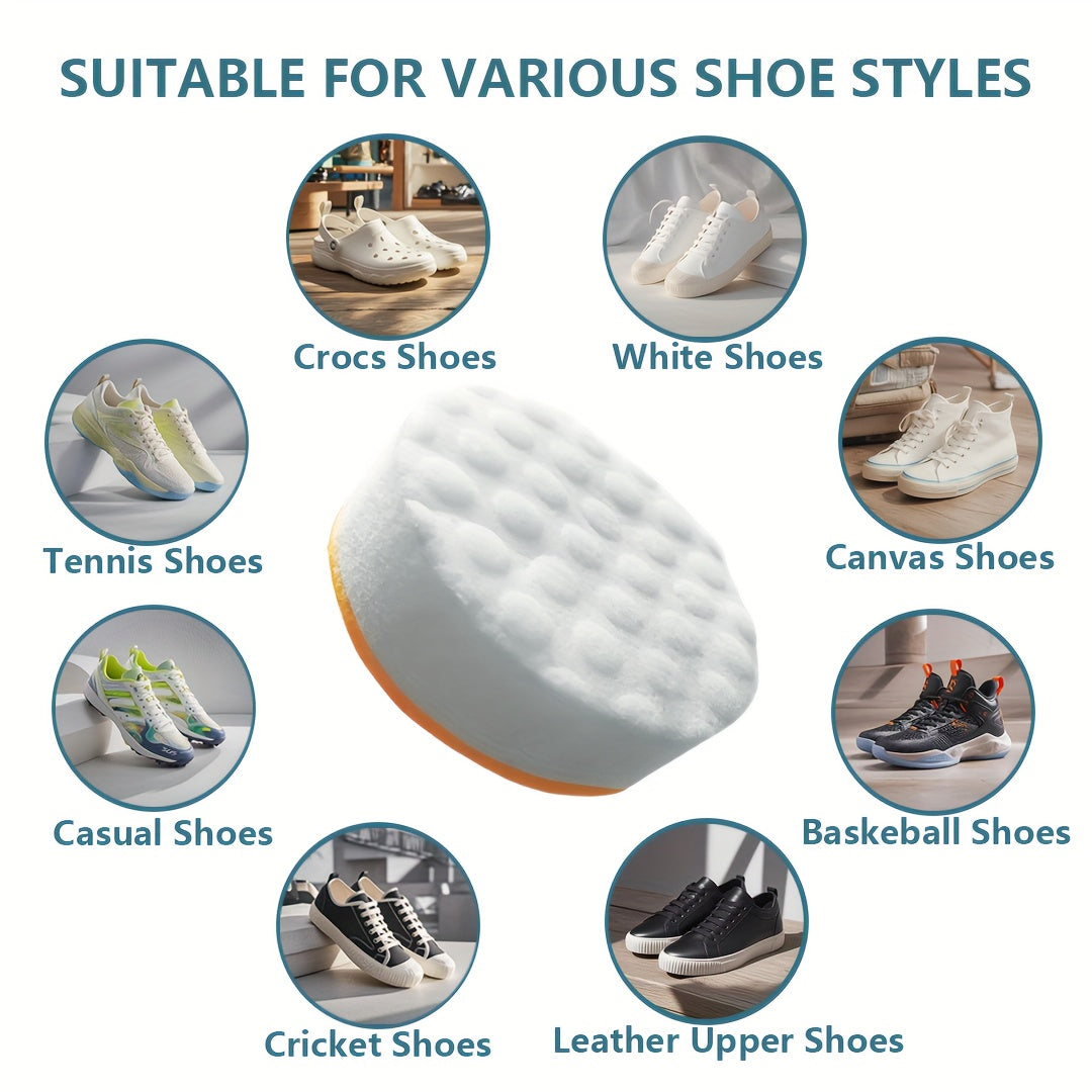 Sneaker Cleaner Sponges Dual-Sided No-Rinse Shoe Cleaning Pads