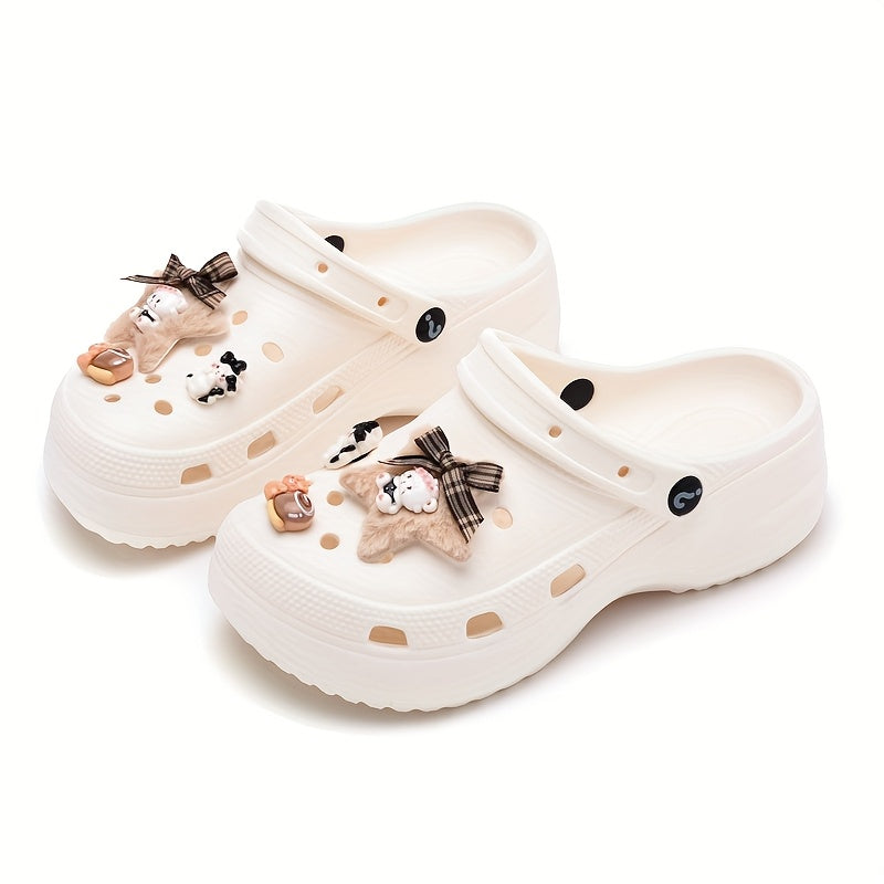 Women's Cute Cat Star EVA Slide Sandals Summer Casual Slip-Ons