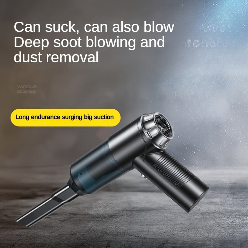 Aspiradora y soplador portátil de mano 2 en 1 para limpieza de electrónica y coche