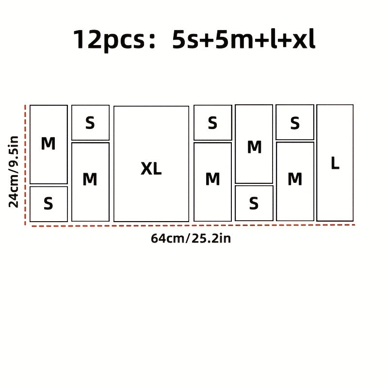 Conjunto de organizadores de almacenamiento de agua transparente de acrílico en 3, 7 u 8 piezas para almacenamiento de cosméticos y artículos de tocador