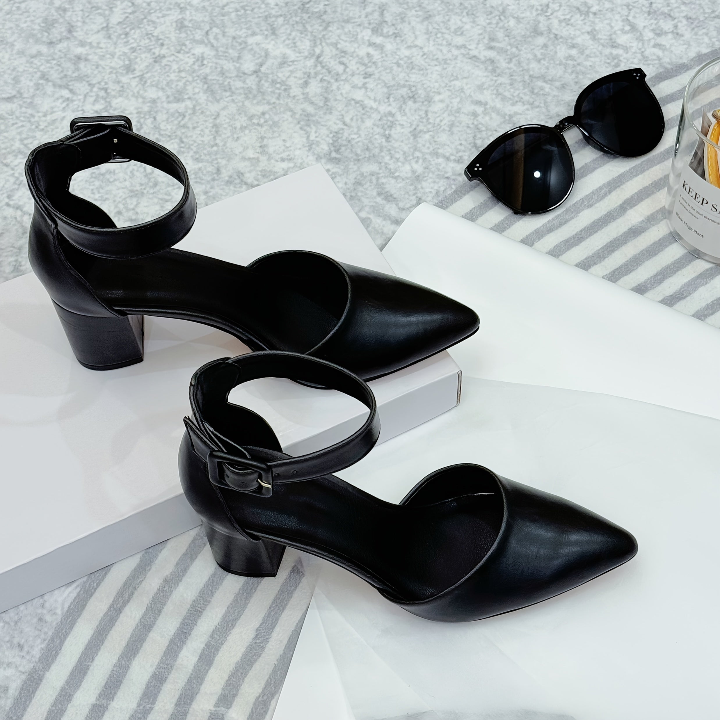 Women's Beige Synthetic Pointed-Toe Ankle Strap High Heels for Weddings and Parties