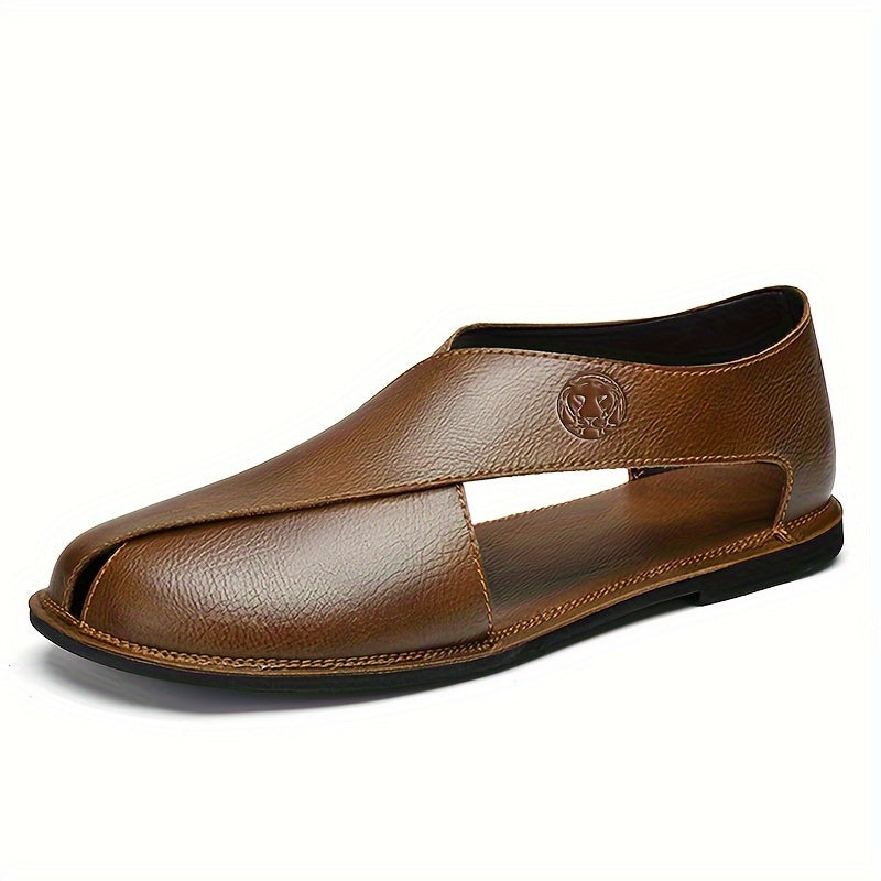 Men's Slip-On Sandals with Ventilation Holes for Casual and Beach Wear