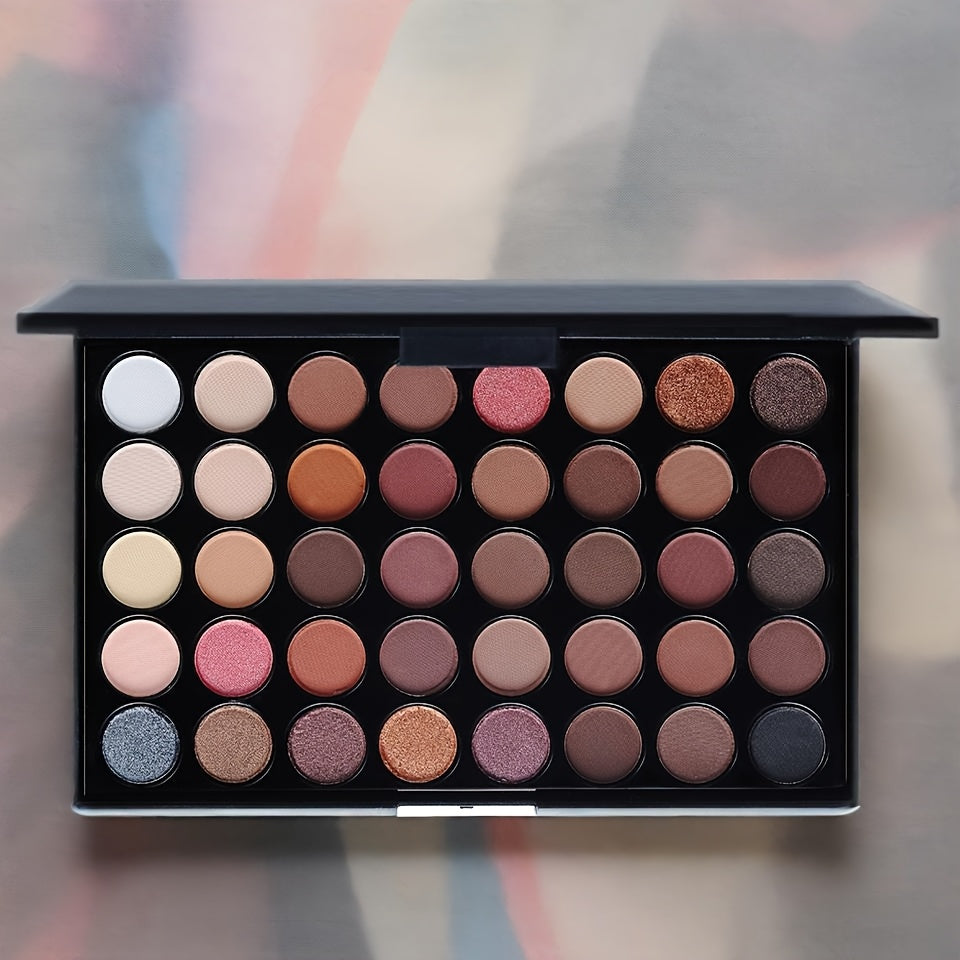 Women Eyeshadow Palette 40 Colors Glitter Matte Earth Tones Macaron Shades