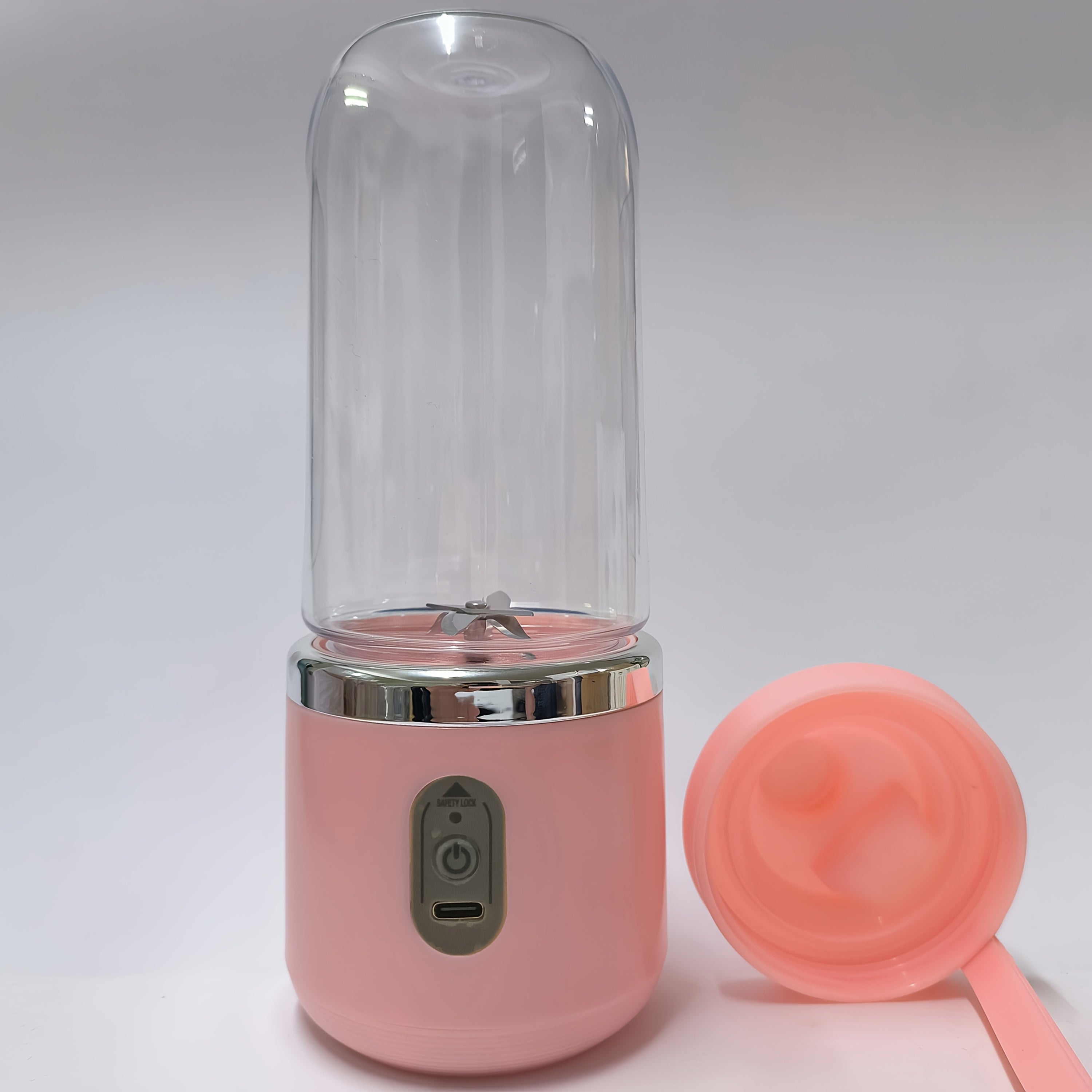 Portable USB Rechargeable Juicing Blender 400ml with 6-Blade Travel Cup