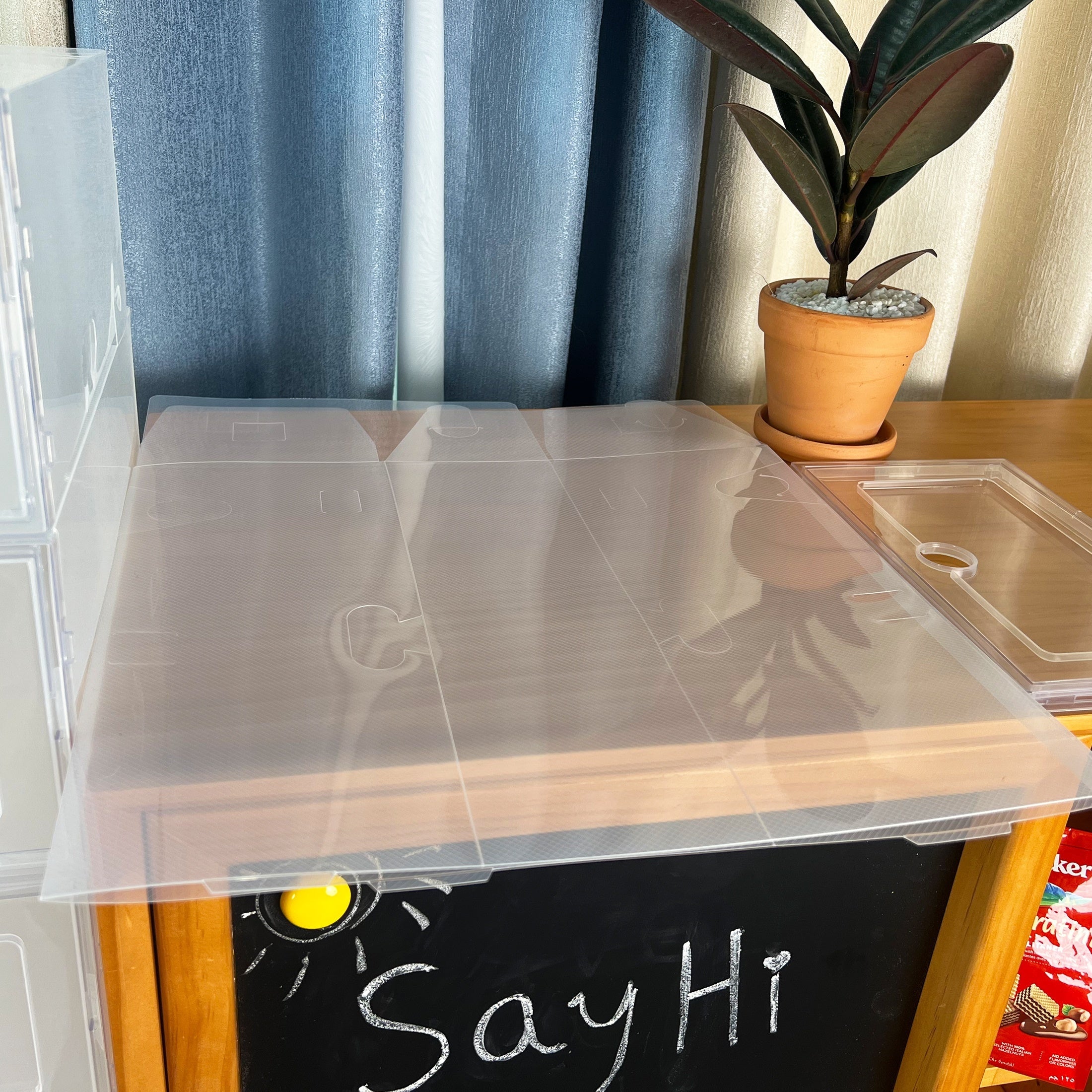 12 Pack Transparent Plastic Shoe Storage Boxes Stackable Organizer for Shoes Jewelry Watches