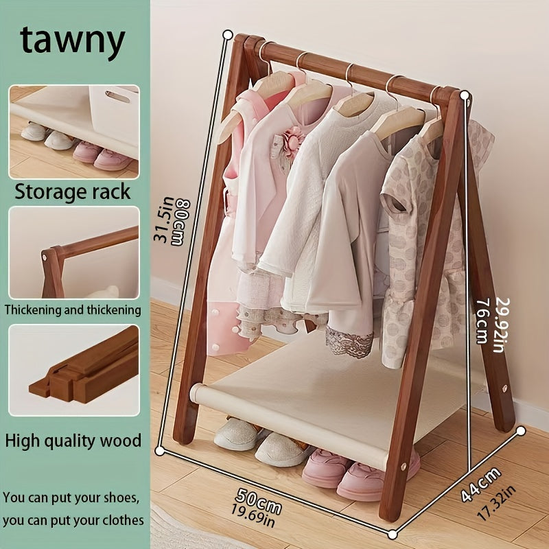 Foldable Indoor Coat Rack for Bedroom Living Room Balcony Clothes Organizer
