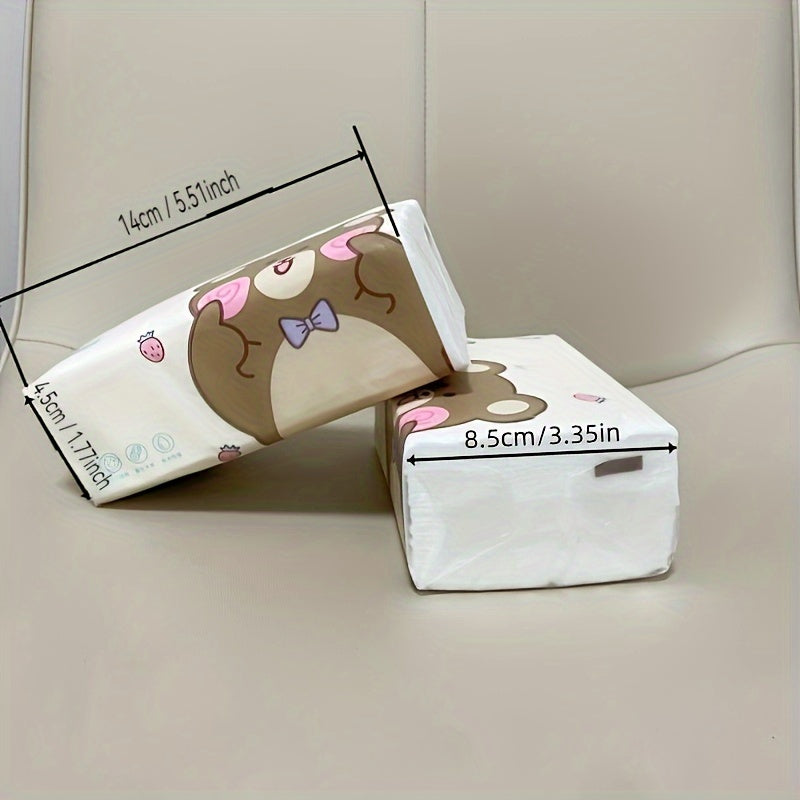 30-Pack 5-Ply Facial Tissues 280 Count Soft Unbleached Paper Thickened Napkins