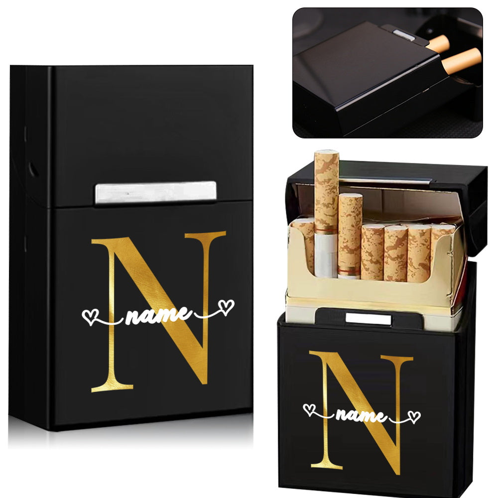 Personalized Metal Cigarette Case Water-Resistant Travel Organizer for Men