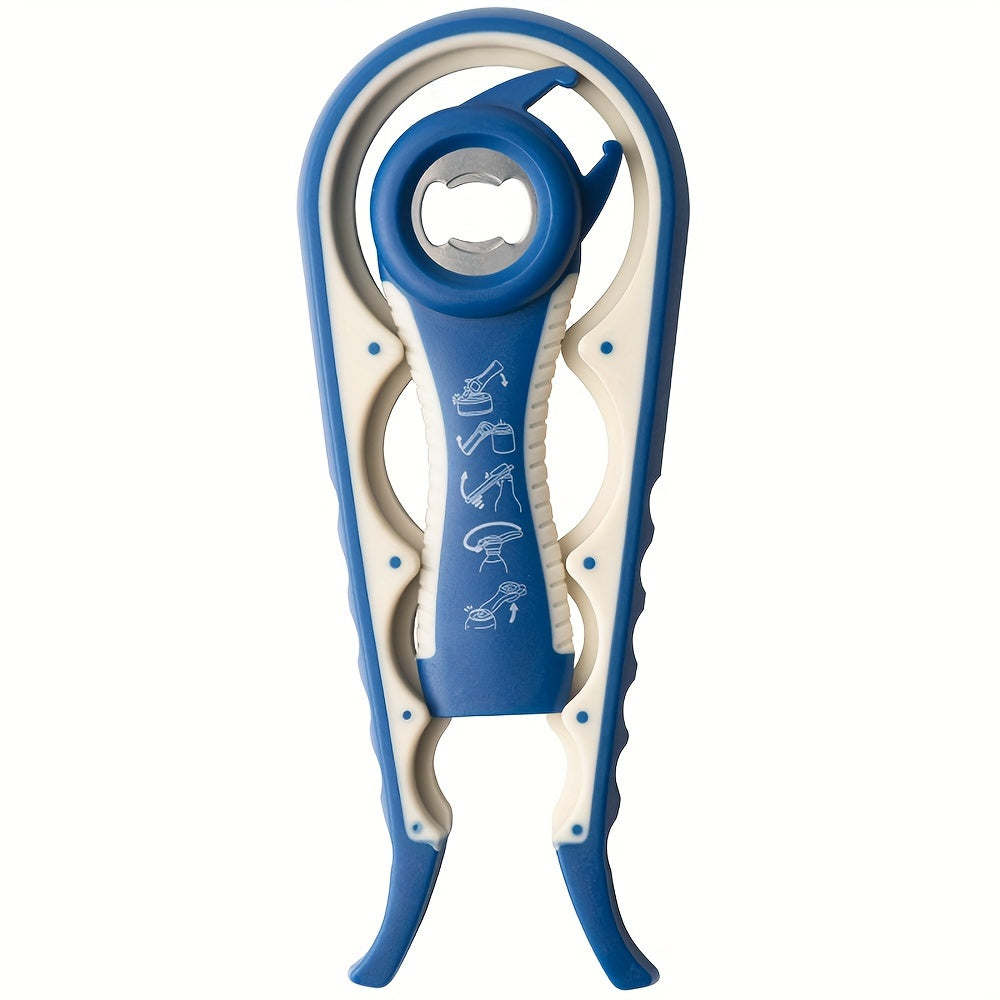 4-in-1 Can Opener Set Kitchen Twist Cap Lid Remover Ergonomic Plastic Manual Tool