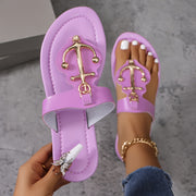 Women's Slide Sandals Casual Flat Summer Shoes Lightweight Clip Toe