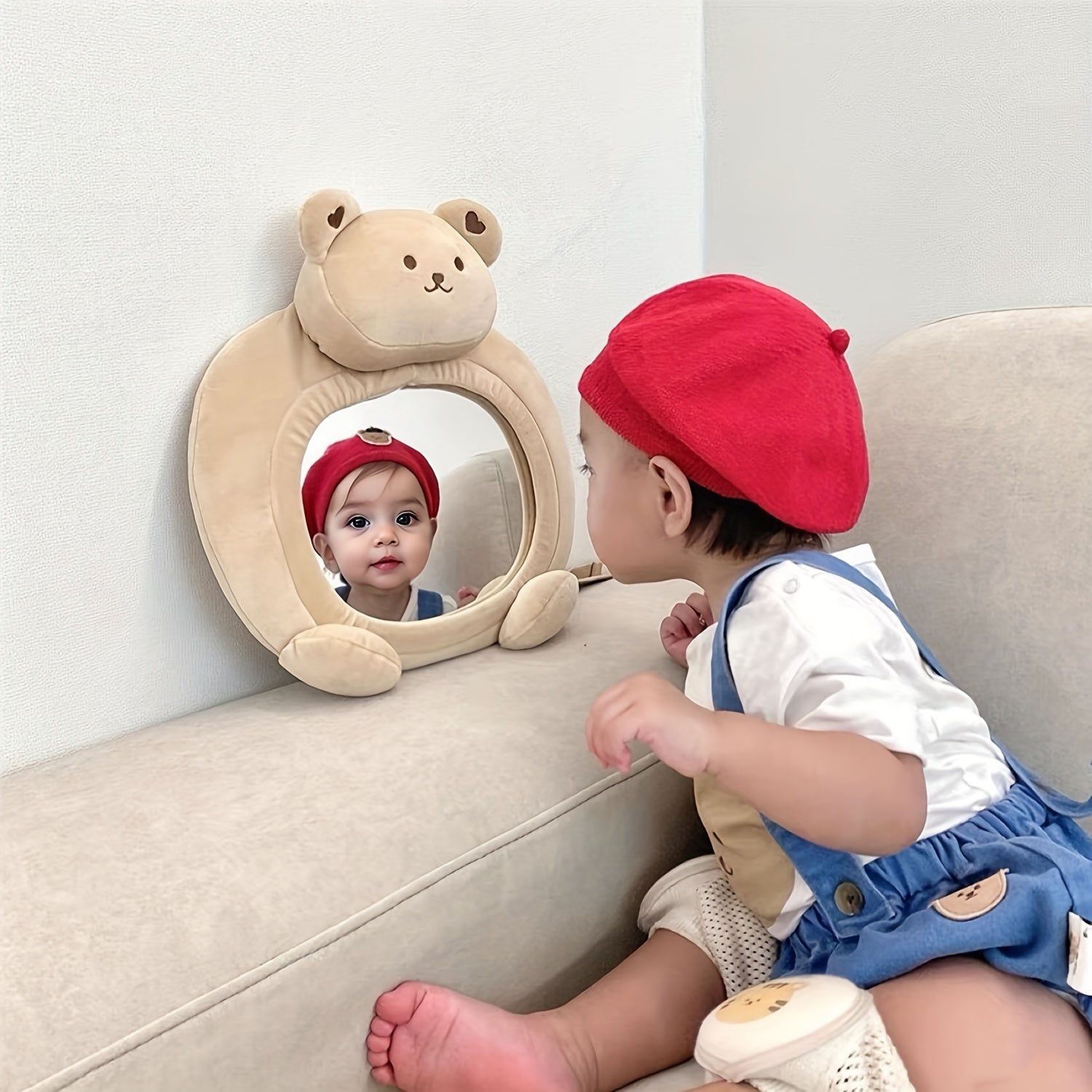 Child Safety Car Mirror for Kids, Cartoon Rearview Mirror, Easy Install