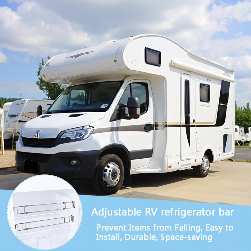 Adjustable Stainless Steel RV Refrigerator Shelves Durable Space-Saving