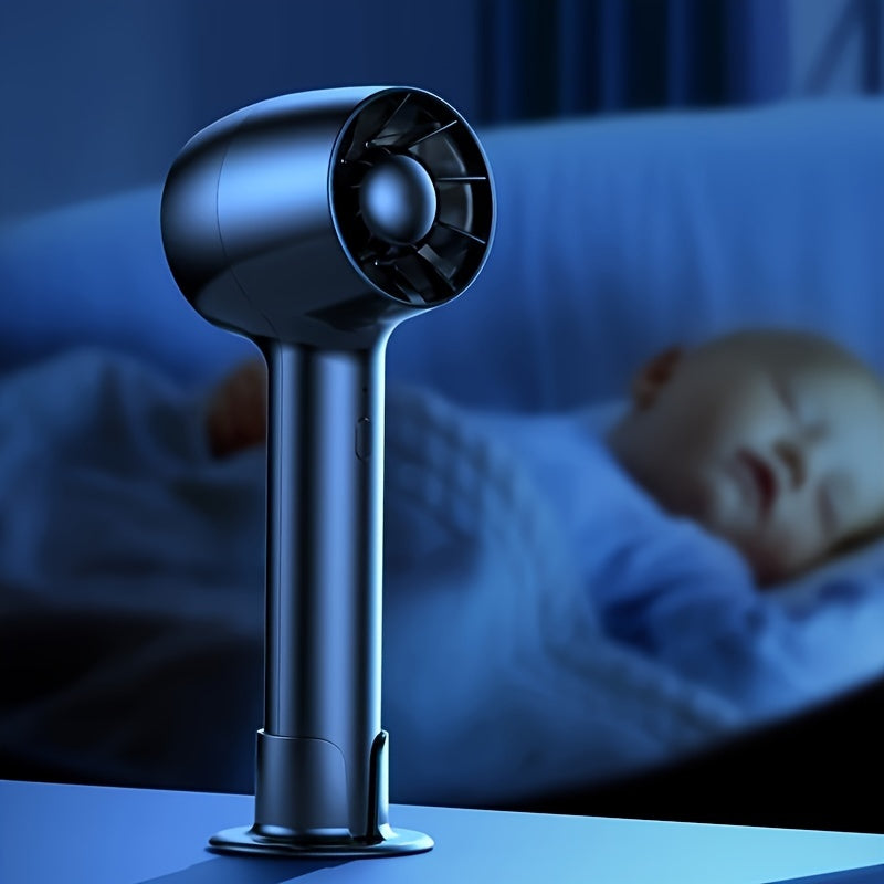 Mini Handheld Turbo Fan Portable Quiet Rechargeable Compact Indoor Outdoor Fan