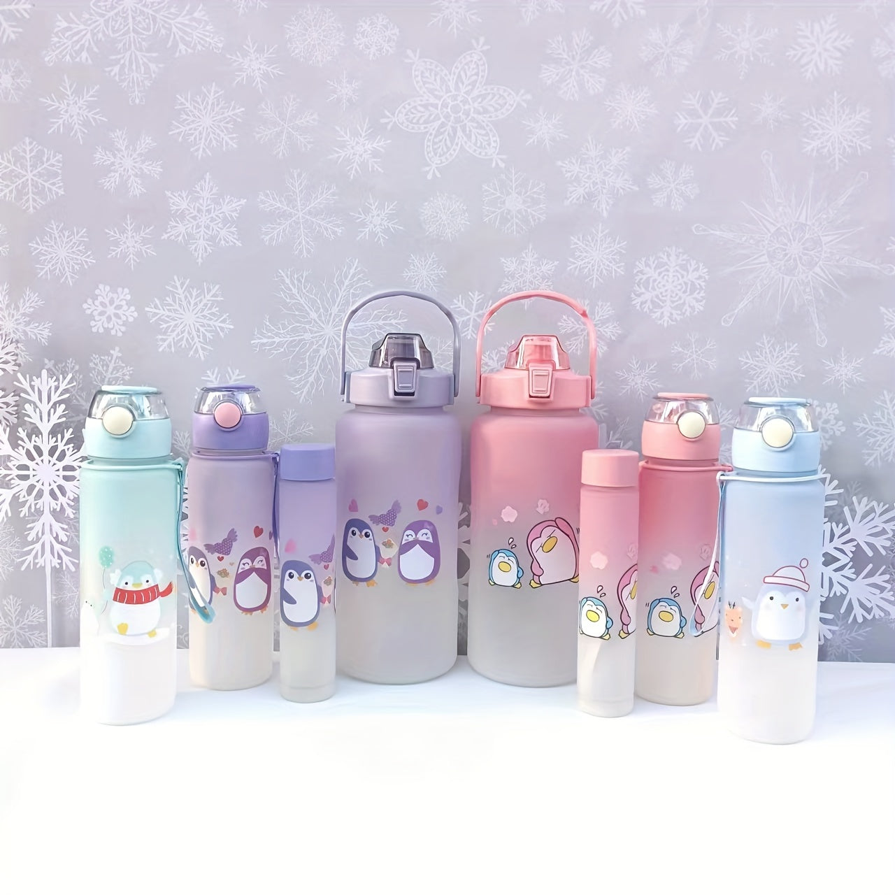 Cute Cartoon Sports Water Bottles for Kids and Adults, Multiple Sizes