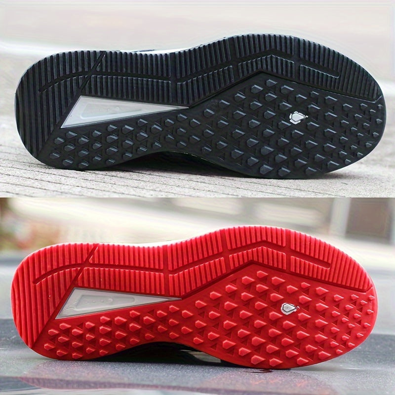 Unisex Breathable Mesh Sneakers with Non-Slip Rubber Soles for All Seasons