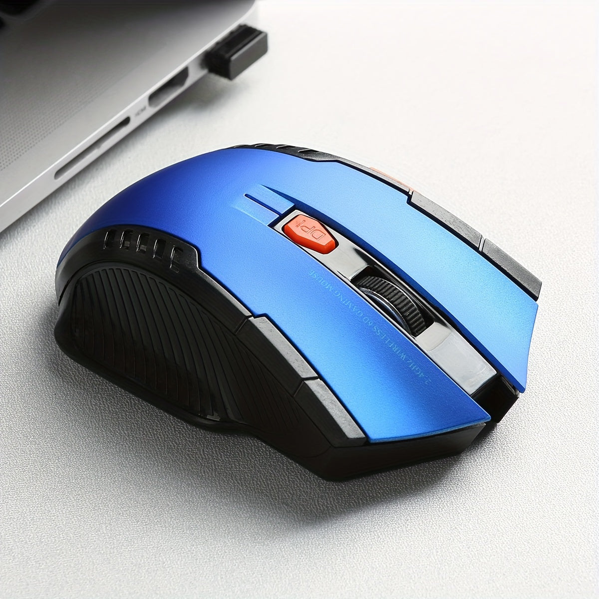 Ergonomic Wireless Gaming Mouse Adjustable DPI 2.4G Battery-Powered for Laptop PC
