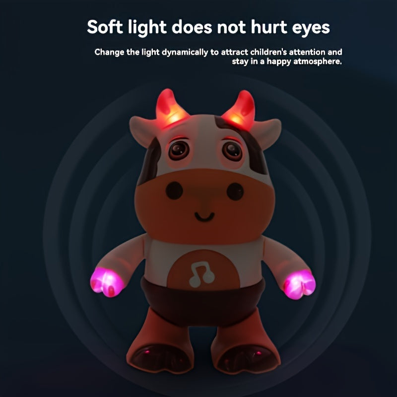 Kids Interactive Singing and Dancing Cow Robot Toy with Music Lights